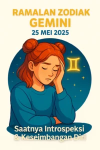 Ramalan Zodiak Gemini 25 Mei 2025: Saatnya Intropeksi